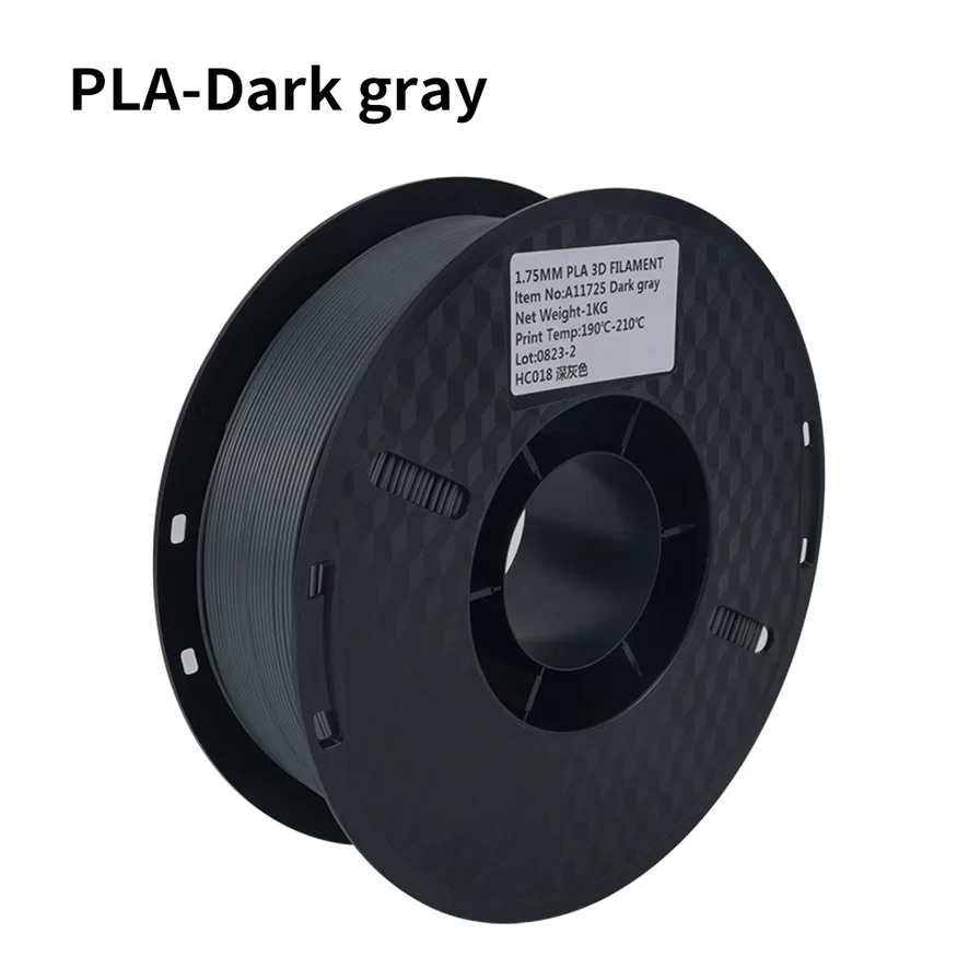 Пластик філамент для 3Д-друку KINGROON PLA Dark Gray, 1.75мм, 1кг, Темно-Сірий