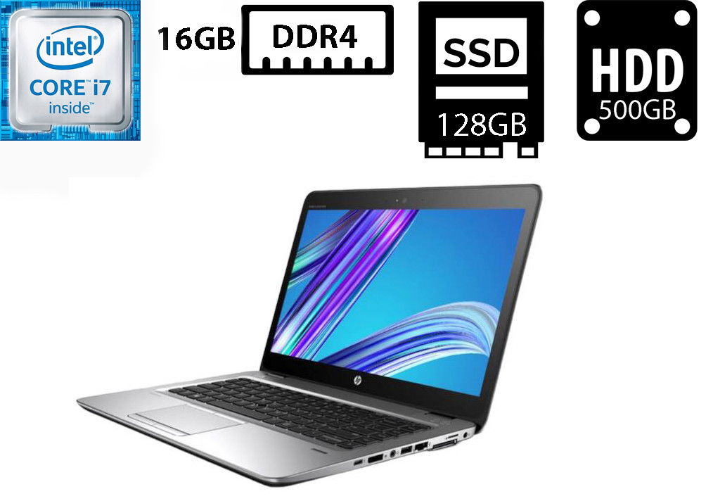 Ультрабук HP EliteBook 840G3/14”TN 1920x1080/Core i5-6300U 2.40GHz/16GB DDR4/HDD+SSD/Intel HD Graphics Б/В