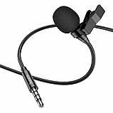 Мікрофон-петличка HOCO L14 3.5 Lavalier microphone Black, фото 3