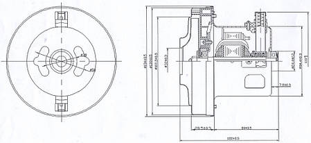 Двигун (мотор) для пилососів Philips FC8385 FC8389, фото 2