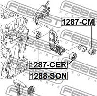 Ролик натяжной hyundai ix35/tucson 04-, FEBEST (1287CM)