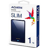 PHD External 2.5'' ADATA USB 3.2 Gen. 1 DashDrive Classic HV620S 1TB Slim Blue, фото 2