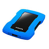 PHD External 2.5'' ADATA USB 3.1 DashDrive Durable HD330 1TB Blue, фото 2