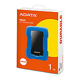 PHD External 2.5'' ADATA USB 3.1 DashDrive Durable HD330 1TB Blue, фото 6