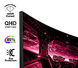 Монітор KOORUI 27 Gaming VA/1800R Black QHD 170HZ (27E6QC), фото 4