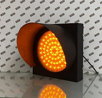 Светофор светодиодный LED 250мм 7 Вт 220В желтый мигающий сигнальный