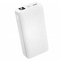 Универсальная мобильная батарея XO PR144 PD20W+QC22.5W 20000 mAh Белый (MAW-45517_1146) KC, код: 8383981