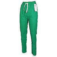 Штаны вискозно-хлопковые женские с карманами Kenalin (No.510-2B, зеленые)