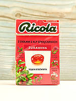 Трав'яні льодяники з журавлиною Ricola 27,5г Швейцарія