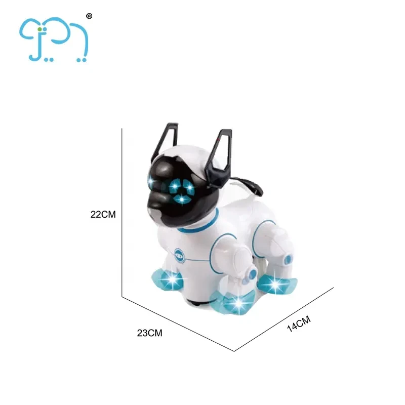 Робот-собака 8201, 2 цвета, на батарейках, свет, звук,детский игрушечный игровой интерактивный akj - фото 3 - id-p2168978612
