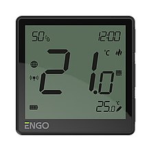 EONE-BATB - Накладний Інтернет-термостат ZigBee 3.0, жив. Li-ion 3,7V (чорний)