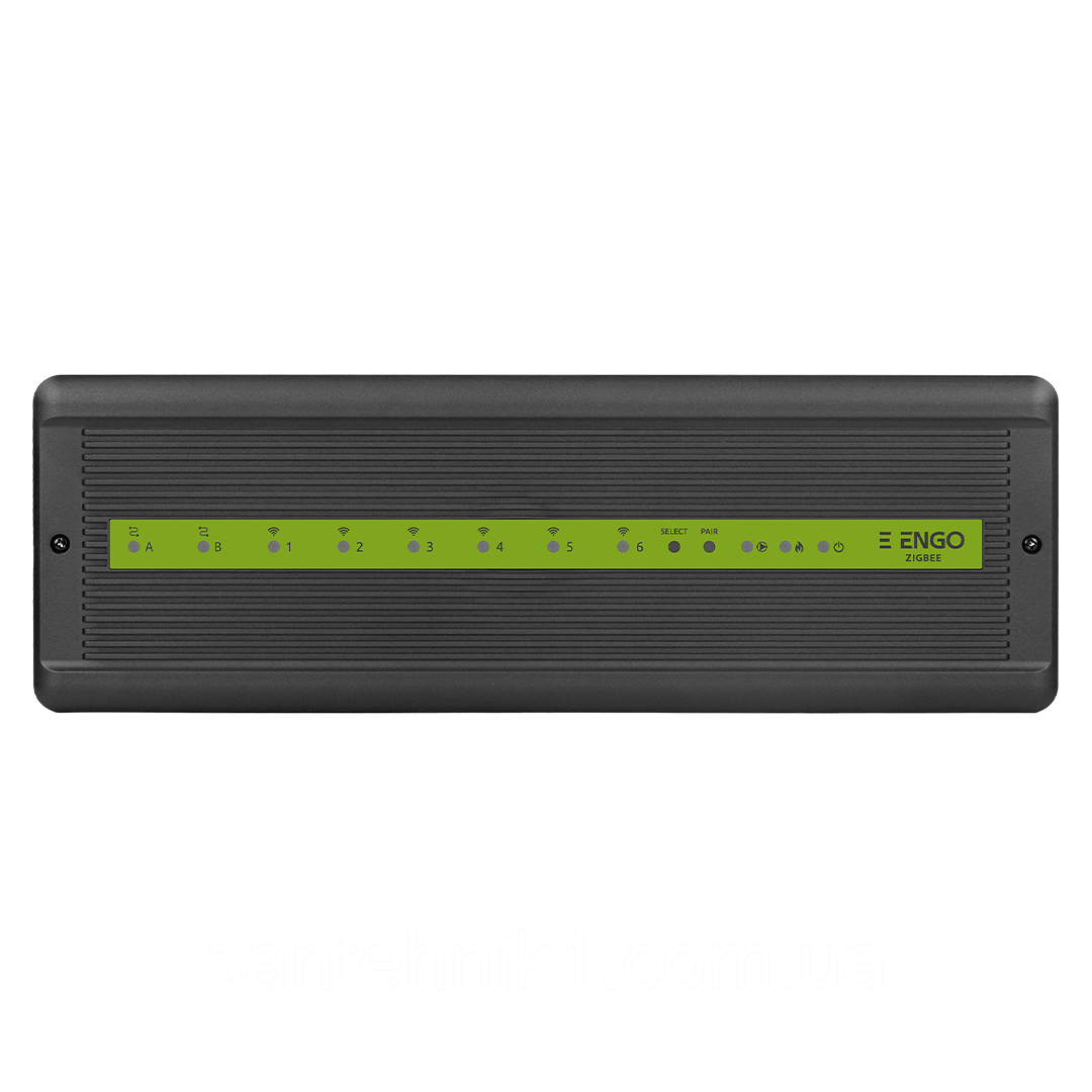 ECB62-ZB - Центр комутації на 8 зон, комбінований (6 зон ZigBee + 2 дротові, 230В)