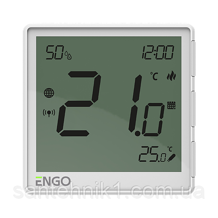 EONEBATW - Накладний Інтернет-термостат ZigBee 3.0, жив. Li-ion 3,7V (білий), фото 2