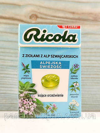 Трав'яні льодяники альпійська свіжість Ricola 27,5г Швейцарія