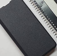 Кожаный чехол книжка черный для Samsung Galaxy A15 , чохол книжка подставка на самсунг А15 с визитницей