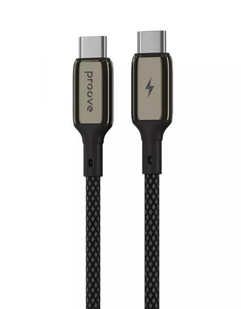 Кабель Proove Dense Metal Type-C to Type-C 60w (1m) Black (CCDM60002201), фото 1