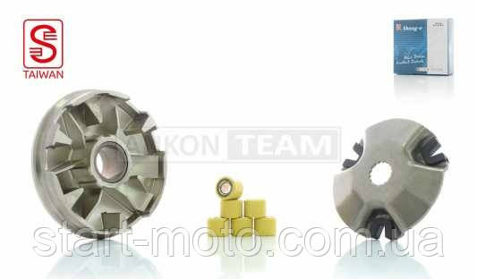 YAMAHA AXIS-90 JOG-90 STELS VENTO CPI 50cВаріатор передній у зборі фірма SEE-SHENGE — Оригінал Тайвань, фото 1