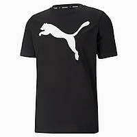Футболка спортивна чоловіча Puma Active Big Logo 586724 01 (чорна, поліестер, тренувальна, бренд пума)