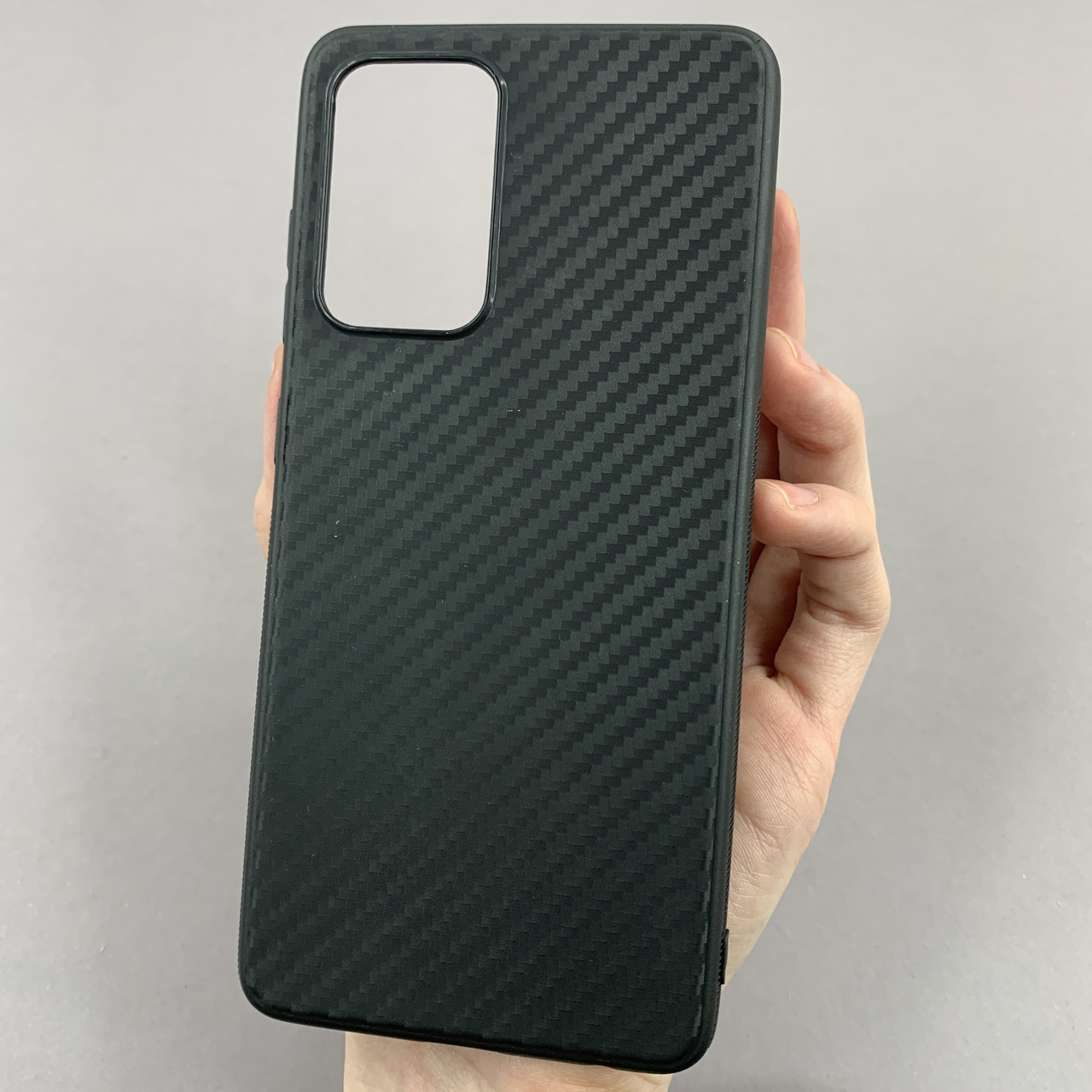 Чохол для Samsung Galaxy A52s силіконовий щільний карбоновий чохол на телефон самсунг а52с чорний CSl