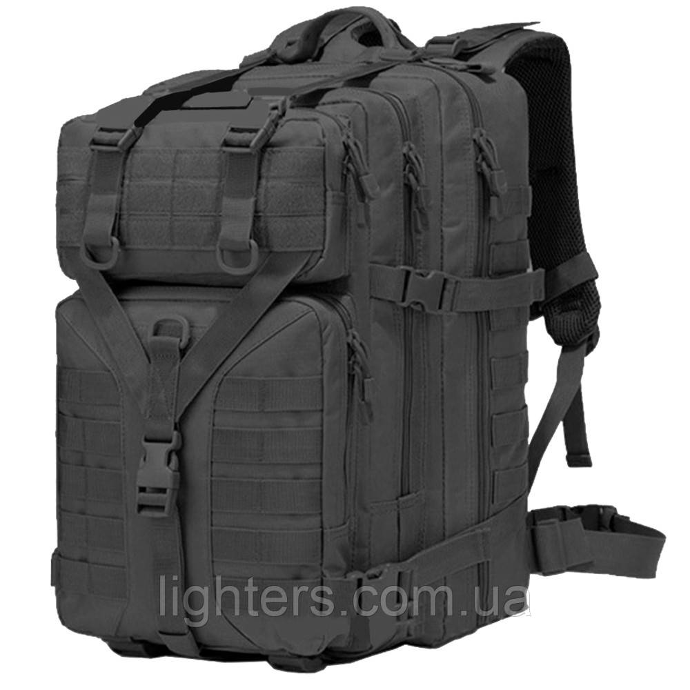 Тактичний чорний рюкзак 50L Daycell LG-505