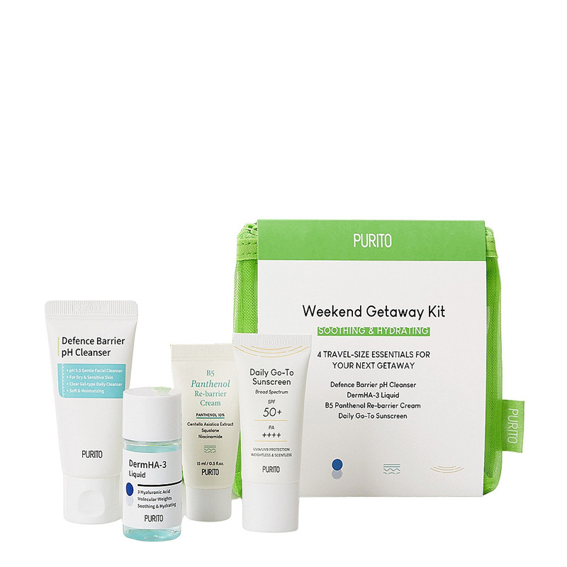 Набір мінатюр зволожувальних для обличчя Purito Weekend Getaway Kit