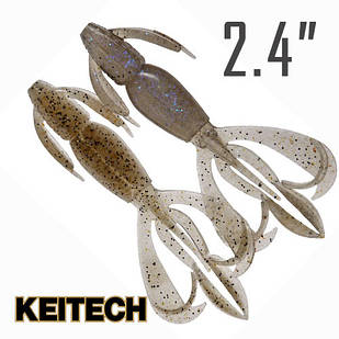 Crazy Flapper 2.4" (60 мм.) 10 шт. Силикон Keitech col.440 electric shad