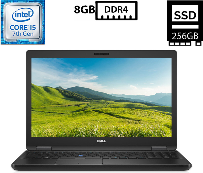 Ноутбук Dell Latitude 5580/15,6"TN 1920x1080/Core i5-7200U 2.50GHz/8GB DDR4/SSD 256GB/Intel HD Graphics Камера Б/В