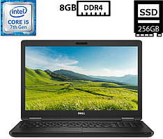 Ноутбук Dell Latitude 5580/15,6"TN(1366x768)/Intel Core i5-7200U 2.50GHz/8GB DDR4/SSD 256GB/Intel HD Graphics