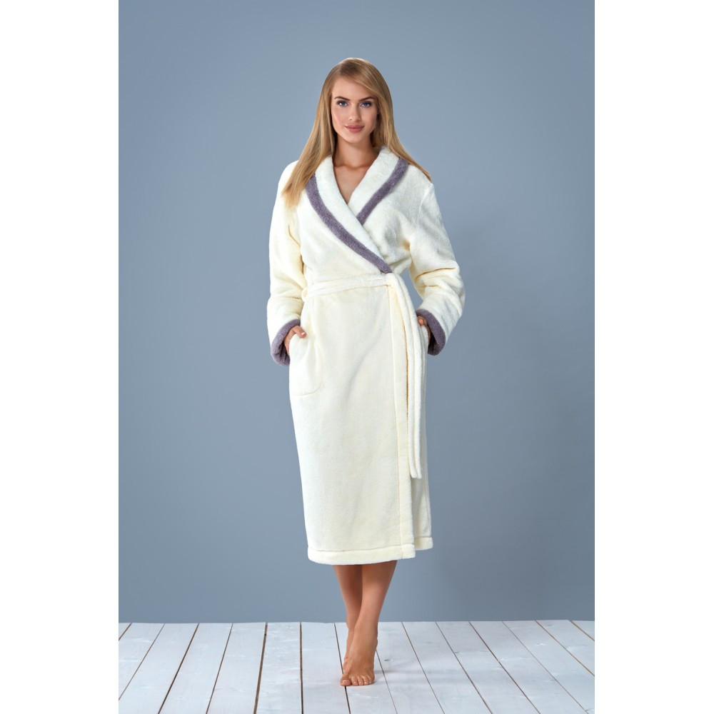Жіночий халат в класичному стилі у довгому фасоні L&L dl AMA