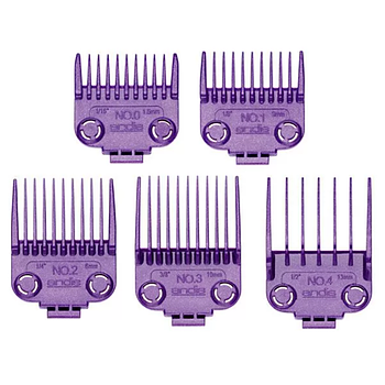 Набір насадок для тримера Andis Master Dual Magnet small, 5 шт (AN 01410)