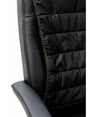 Крісло комп'ютерне Турбо Мікс меблі, колір чорний, фото 2