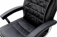 Крісло комп'ютерне Турбо Мікс меблі, колір чорний, фото 3