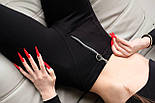 Жіночі легінси зі стрілками та з блискавкою спереду (р. S, M) 20121081, фото 6