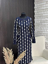 Стильна жіноча сукня, тканина "Креп Дайвінг" 52, 54, 56, 58, 60 розмір 52, фото 2