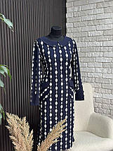 Стильна жіноча сукня, тканина "Креп Дайвінг" 52, 54, 56, 58, 60 розмір 52, фото 2