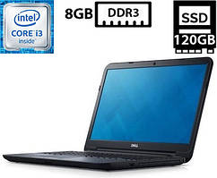 Ноутбук Dell Latitude 3540/15.6”TN(1366x768)/Intel Core i3-4030U 1.90GHz/8GB DDR3/SSD 120GB/Intel HD Graphics