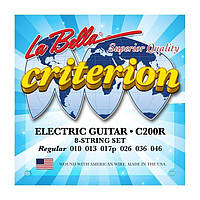 Струни для електрогітари La Bella C200R Criterion Electric Guitar, Nickel-Plated Round Wound Regular