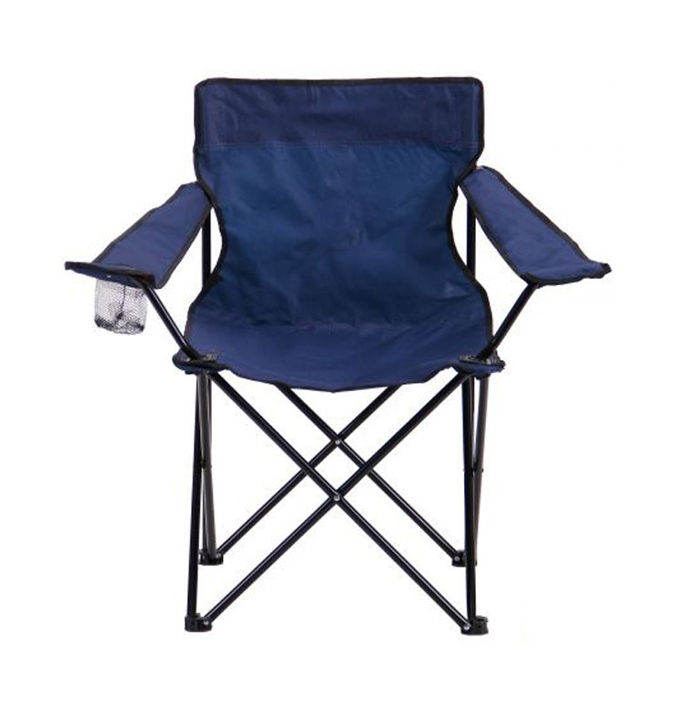 Розкладний стілець крісло зі спинкою для риболовлі і пікніка ПАВУК з Чохлом (синій), фото 1