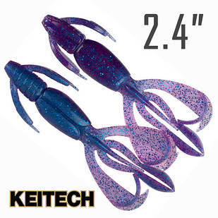 Crazy Flapper 2.4" (60 мм.) 10 шт. Силикон Keitech col.ea#14 clear morning dawn