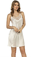 Женская атласная ночная сорочка, Больших размеров Jasmine 216 3XL, Бордо