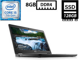 Ноутбук Dell Latitude 5480/14”IPS(1920x1080)/Intel Core i5-7300U 2.60GHz/8GB DDR4/SSD 128GB/Intel HD Graphics 620