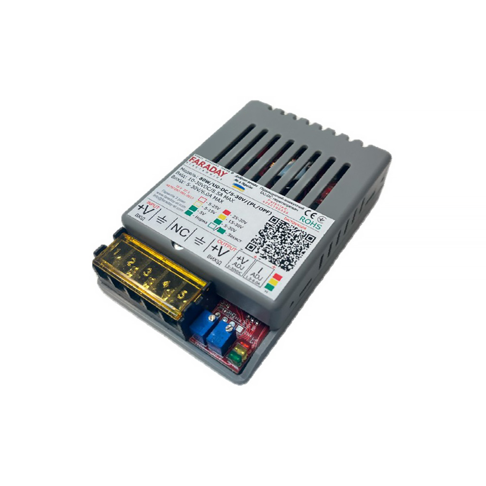 Перетворювач напруги (підвищувальний, знижувальний) Faraday Electronics DC/DC 80W/UD-DC/5-30V