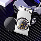 Подарункова запальничка дворежимна з годинником LG-757, фото 5