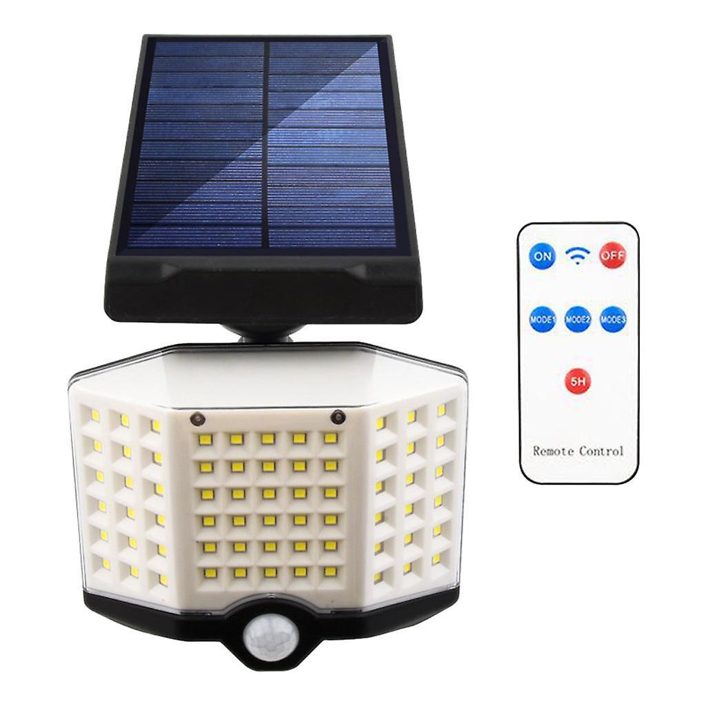 Вуличний прожектор із сонячною панеллю та пультом, YT-66B, 66 COB / Ліхтар-прожектор із датчиком руху, фото 1