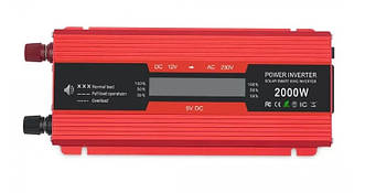 Інвертор напруги 12V-220V 2000 Вт UKC