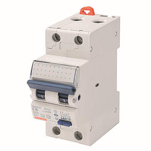 Диференційний автоматичний вимикач COMPACT RCBO 1P+N C16 6KA AC/0.03 2M Gewiss