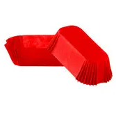 Тарталетка формочка паперова червона(80*35*30,5)(100шт)(1 уп)Тарталетки паперові форми для випічки кексів та маффінів