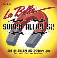 Струны для электрогитары La Bella SA942 Super Alloy 52