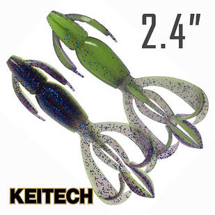 Crazy Flapper 2.4" (60 мм.) 10 шт. Силикон Keitech col.pal#06 violet lime berry