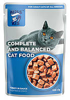 Міс Кіс вологий корм для кішок 100 г (індичка в соусі)